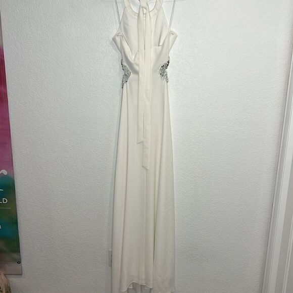 NWT Jonathan SIMKHAI Cut-Out Detailing Long Dress White Wedding Maxi Size 6 - Picture 7 of 16